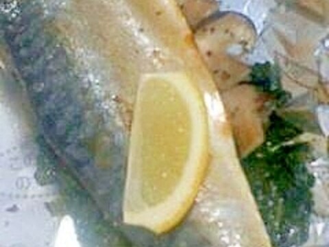サバのレモン焼き